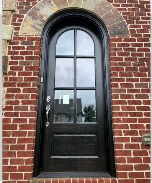 Single door after refinishing